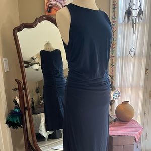 Classic Ann Taylor high neck line drop-waist knee-length dress